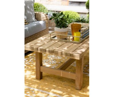 outdoor block and chisel coffee table