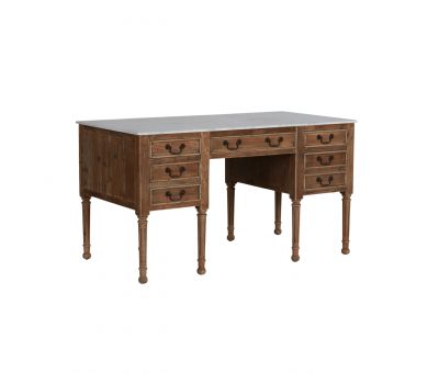 French style desk with marble top