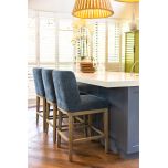 Upholstered modern counter stool