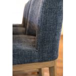 Upholstered modern counter stool