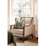 Wooden frame french style chair with castors