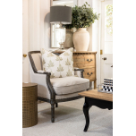 French chair with wooden frame