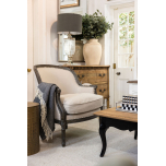 French chair with wooden frame