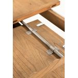 Block and chisel Oval base extension dining table