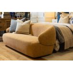 modern 3 seater sofa upholstered in chenille fabric