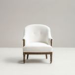 Deconstructed chair with wooden frame