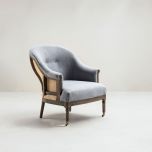 Deconstructed chair with wooden frame