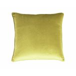 Chartreuse yellow velvet scatter cushion 