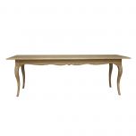Block & Chisel solid weathered oak dining table