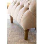 French style deep buttoned lounger 
