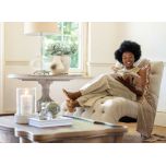 French style deep buttoned lounger 