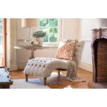 French style deep buttoned lounger 