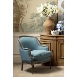 French chair with wooden frame