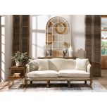 French style sofa with wooden frame