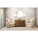 slipcover wingback chair 