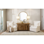 slipcover wingback chair 