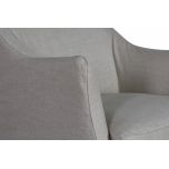 Linen slipcover tub chair 