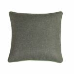 green scatter cushion with piping 