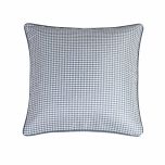 blue houndstooth pattern scatter cushion