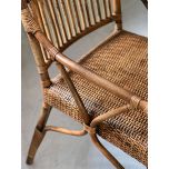 Natural cane armchair villa collection 