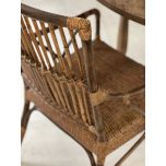 Natural cane armchair villa collection 