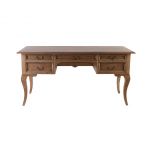 Block & Chisel solid antique weathered oak writing table