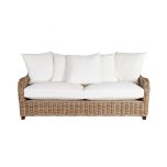 Block & Chisel cane outdoor 3 seater sofa