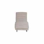 modern lounger upholstered in chenille fabric 