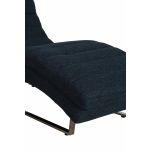 modern lounger upholstered in chenille fabric 