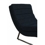 modern lounger upholstered in chenille fabric 