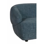 modern 3 seater sofa upholstered in chenille fabric