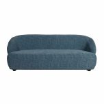 modern 3 seater sofa upholstered in chenille fabric