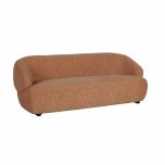 modern 3 seater sofa upholstered in chenille fabric