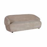 modern 3 seater sofa upholstered in chenille fabric