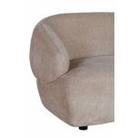 modern 3 seater sofa upholstered in chenille fabric