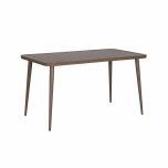 Block and chisel outdoor aluminium dining table