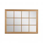 Gold frame grid mirror 