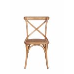 Pacific oak cross back dining chair 