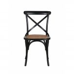 Black cross back dining chair 