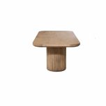 Block and chisel Oval base extension dining table