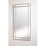 Block & Chisel rectangular mirror with silver wooden frame