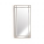 Block & Chisel rectangular mirror with silver wooden frame