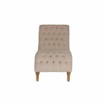 French style deep buttoned lounger 