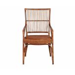 Natural cane armchair villa collection 