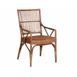 Natural cane armchair villa collection 