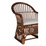 cane and rattan accent chair 