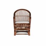 cane and rattan accent chair 