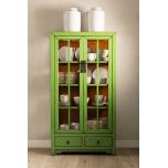 Cabinet with glass doors and drawers