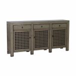 3 door lattice sideboard 