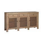 3 door lattice sideboard 